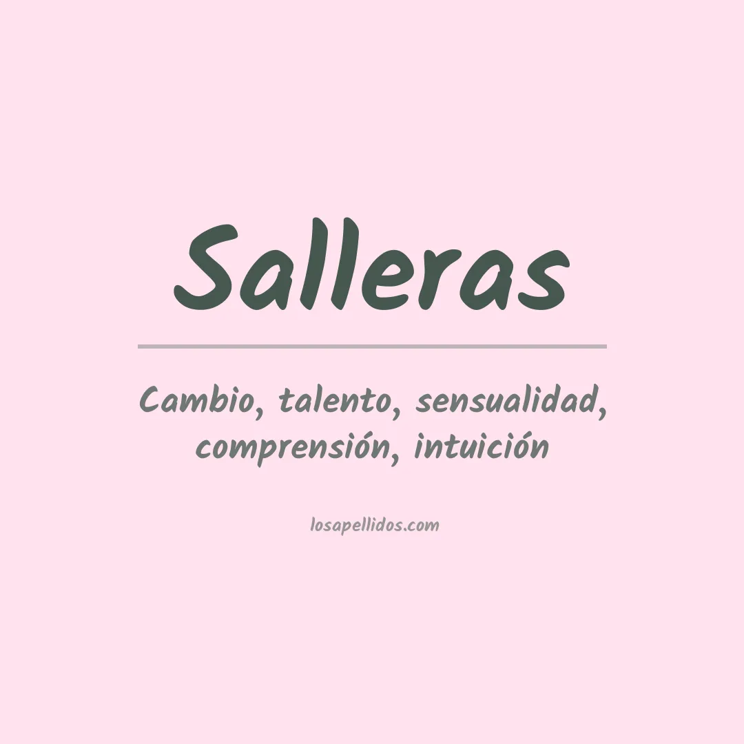 Apellido Salleras