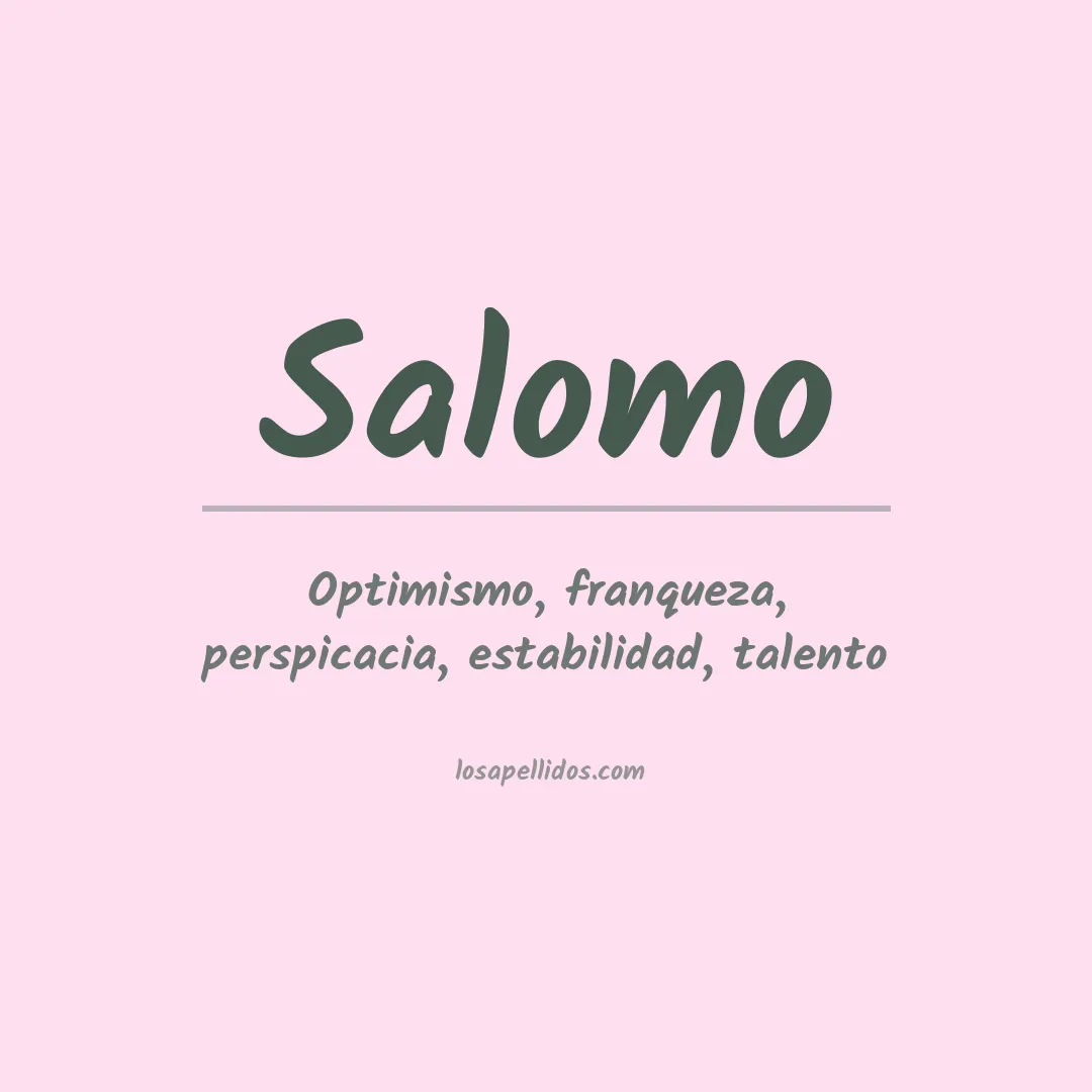Apellido Salomo