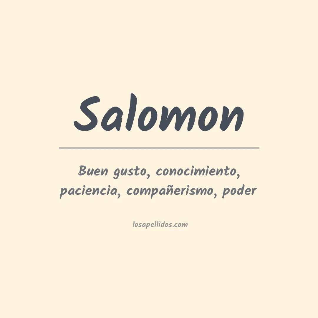 Apellido Salomon