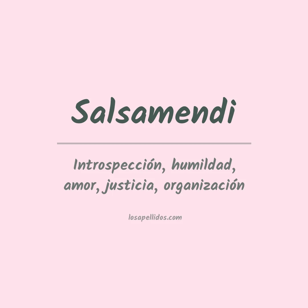 Significado del Apellido Salsamendi