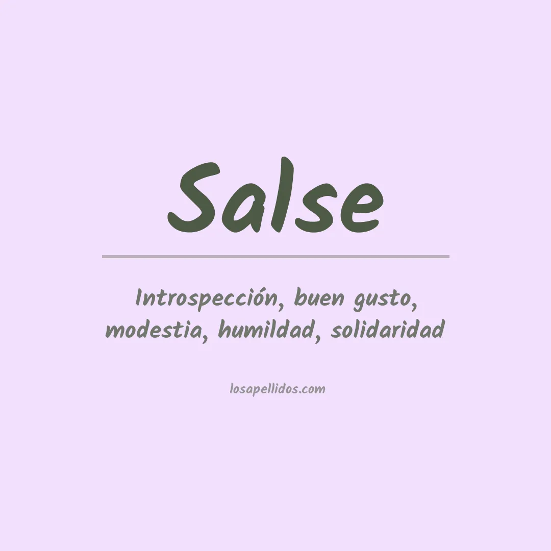Apellido Salse