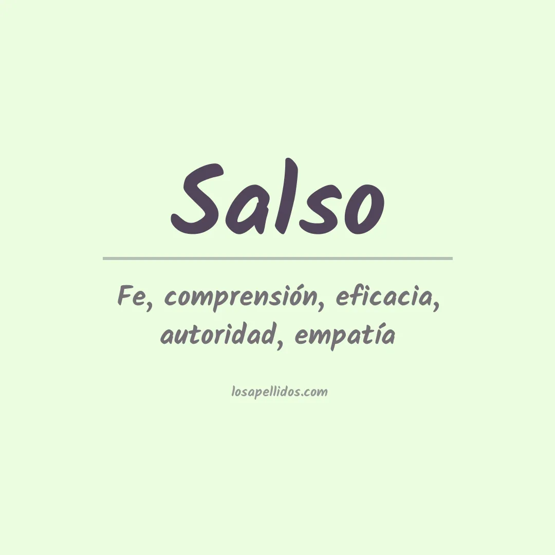 Apellido Salso