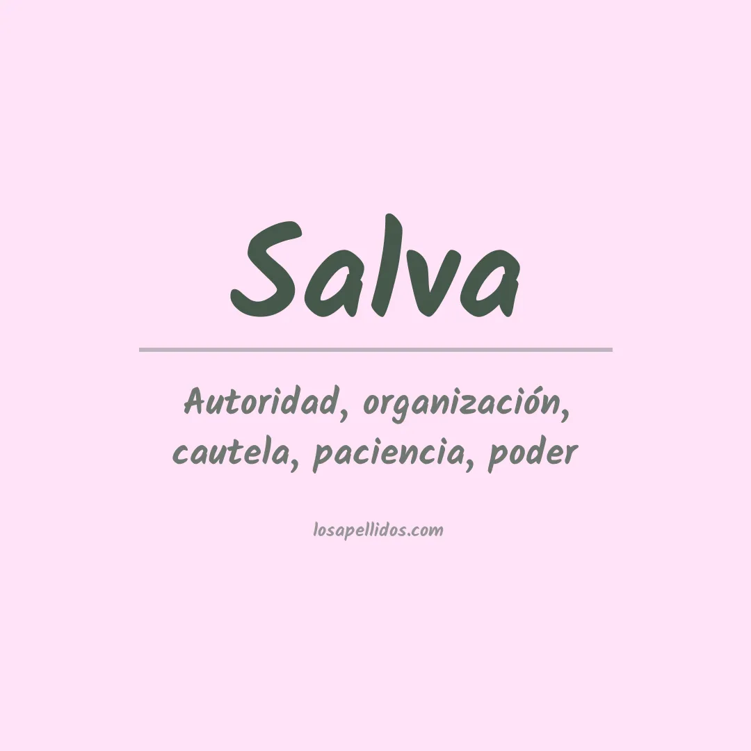 Apellido Salva