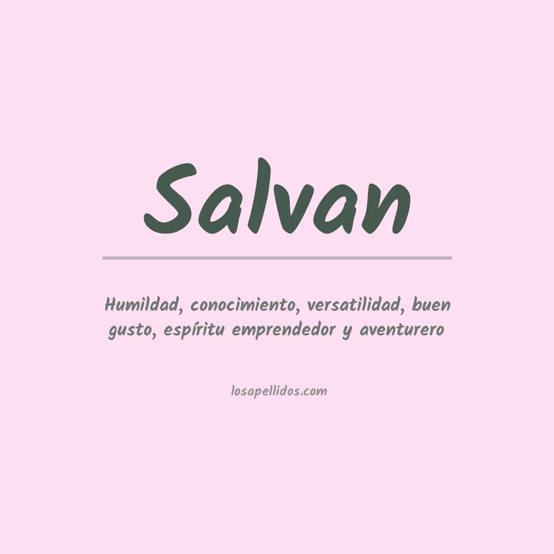 Apellido Salvan
