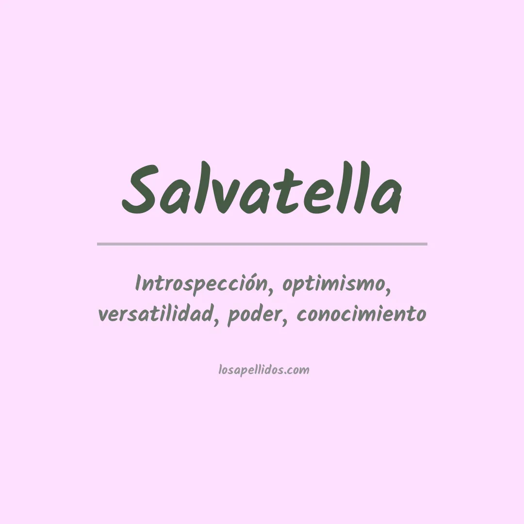 Apellido Salvatella