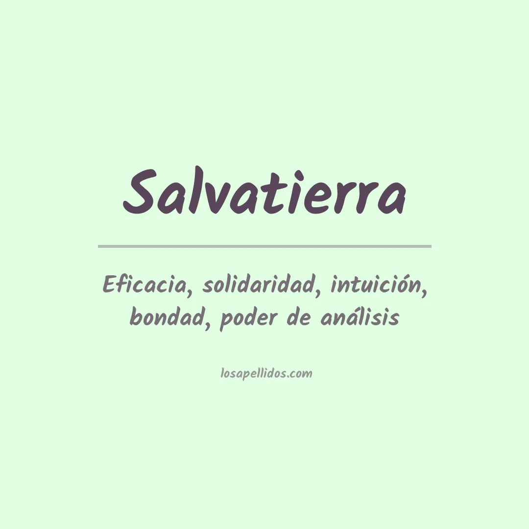 Apellido Salvatierra