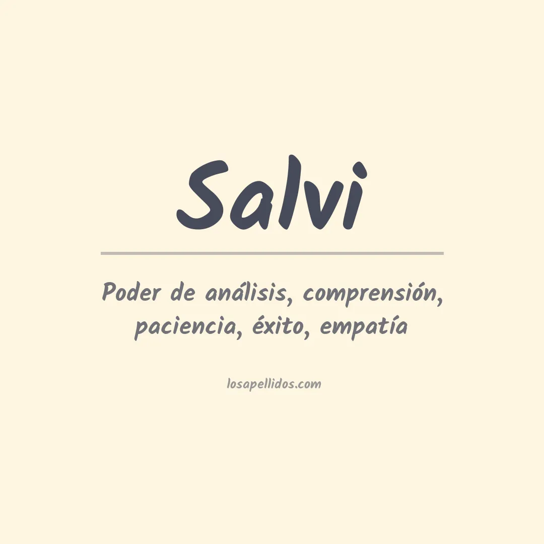 Apellido Salvi