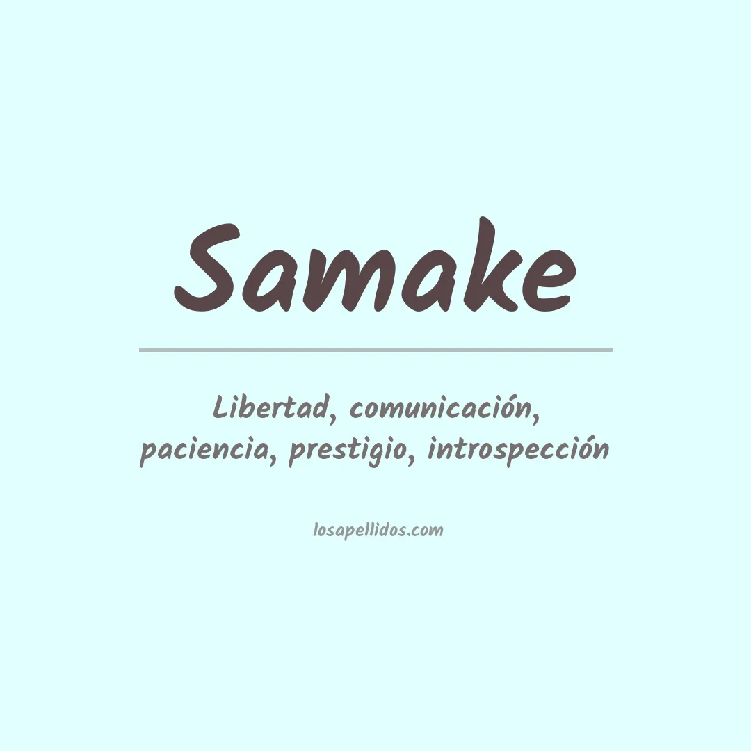 Apellido Samake