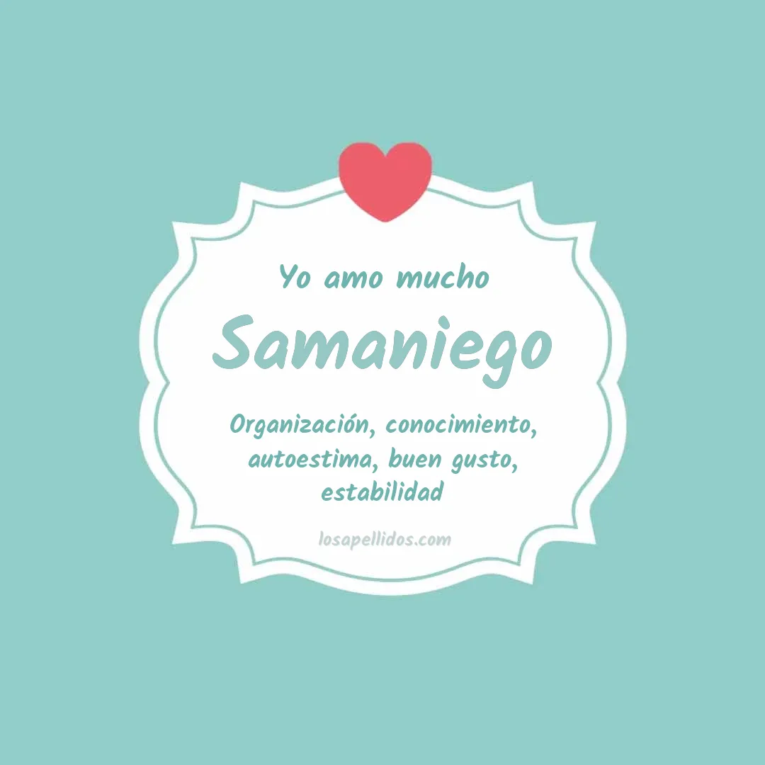 Yo amo mucho Samaniego