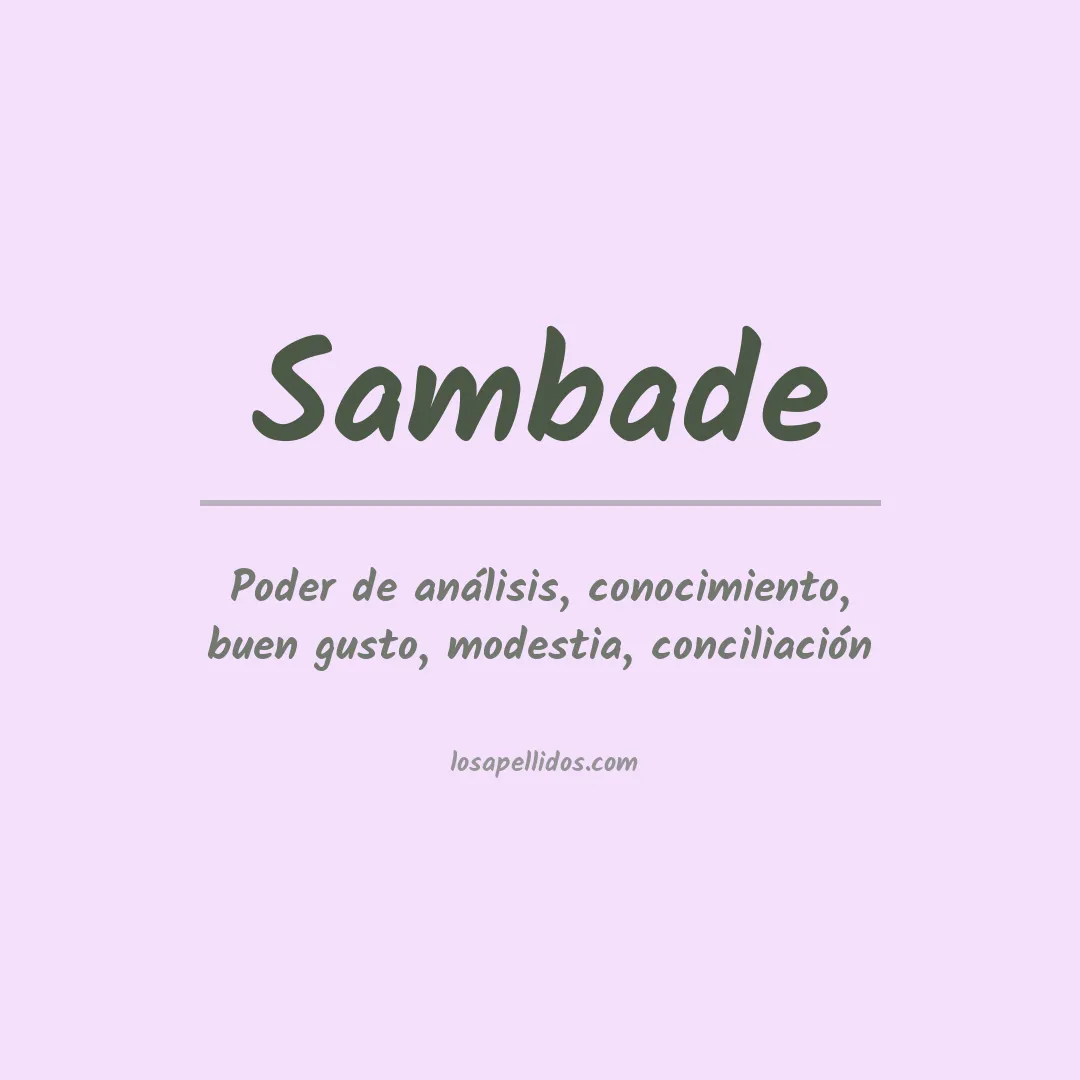 Apellido Sambade