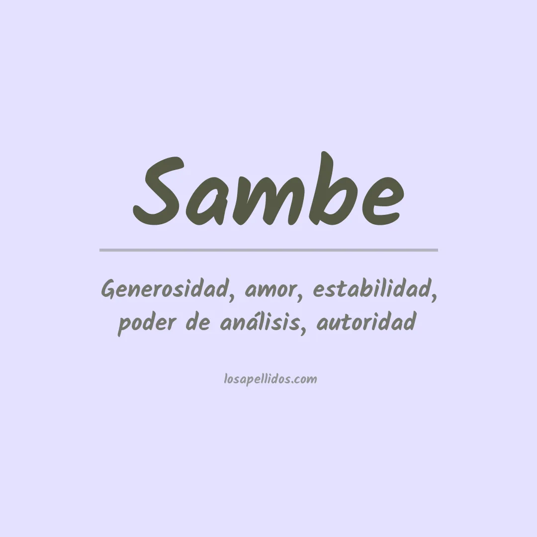 Apellido Sambe