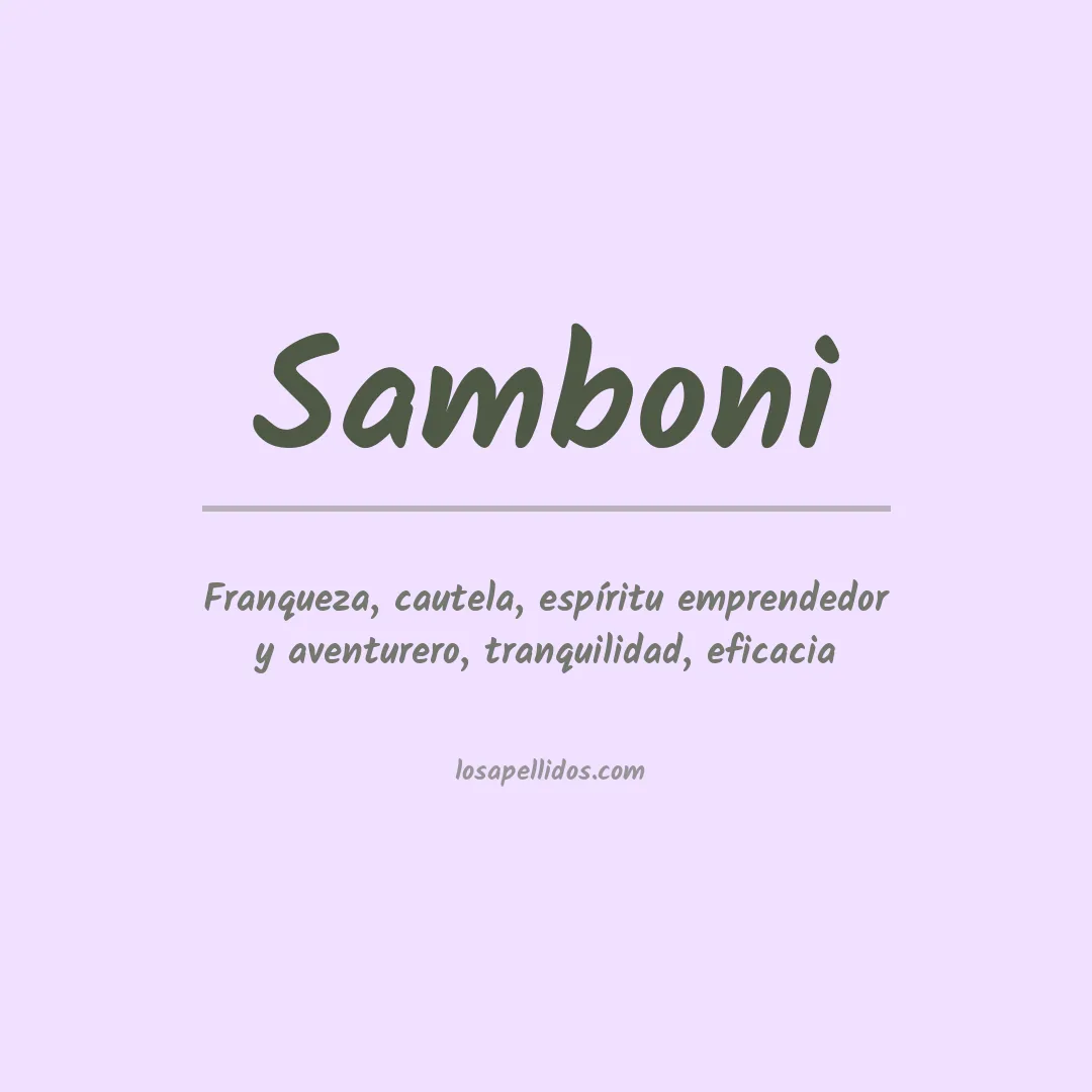 Apellido Samboni
