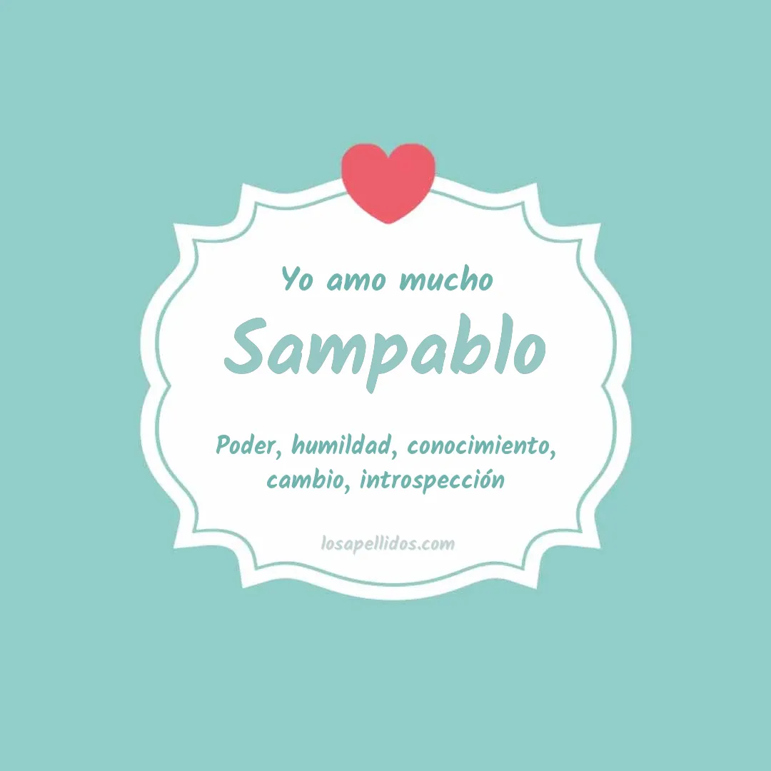 Yo amo mucho Sampablo