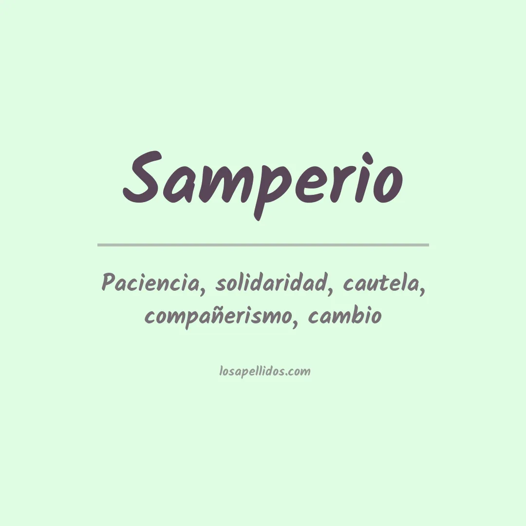 Apellido Samperio