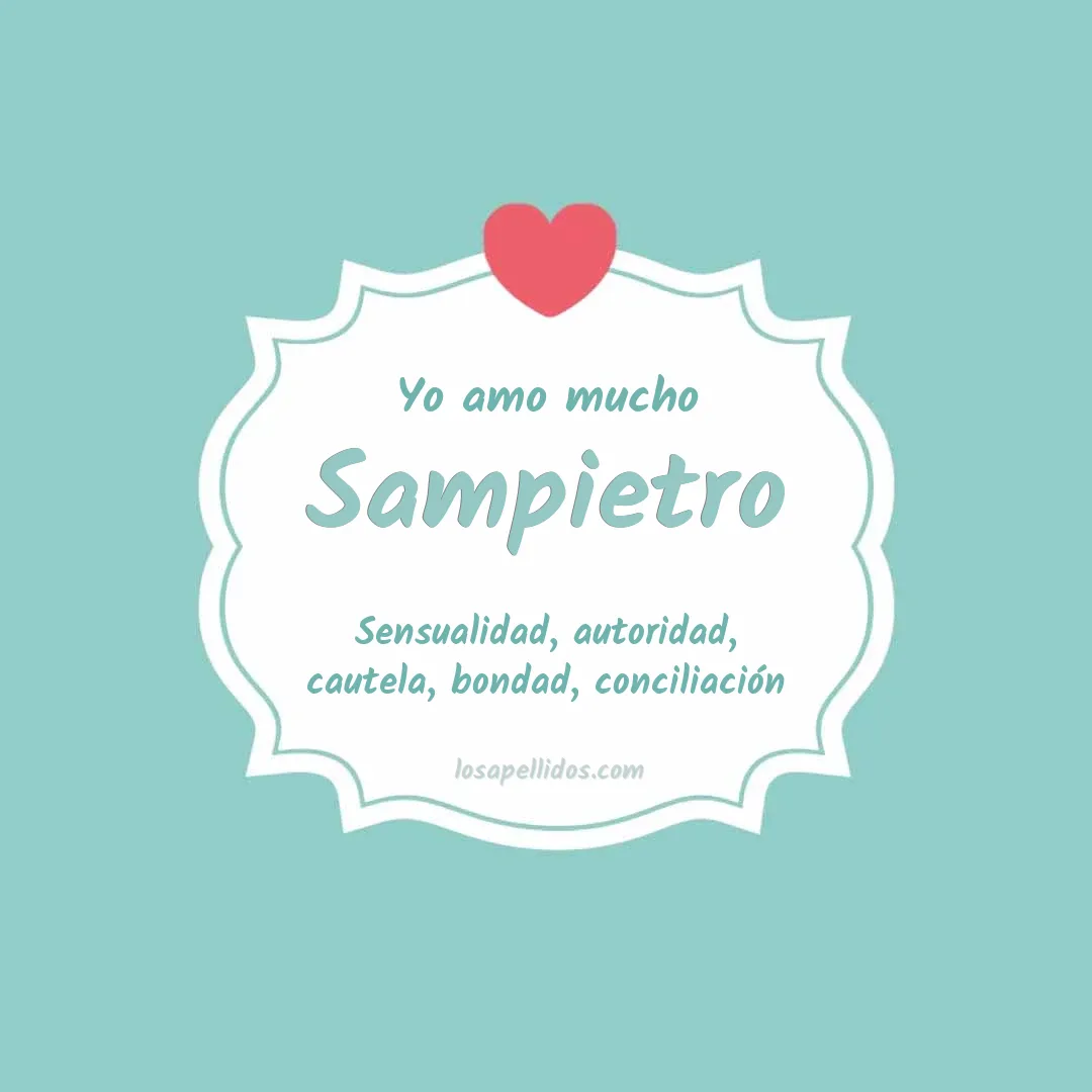 Yo amo mucho Sampietro