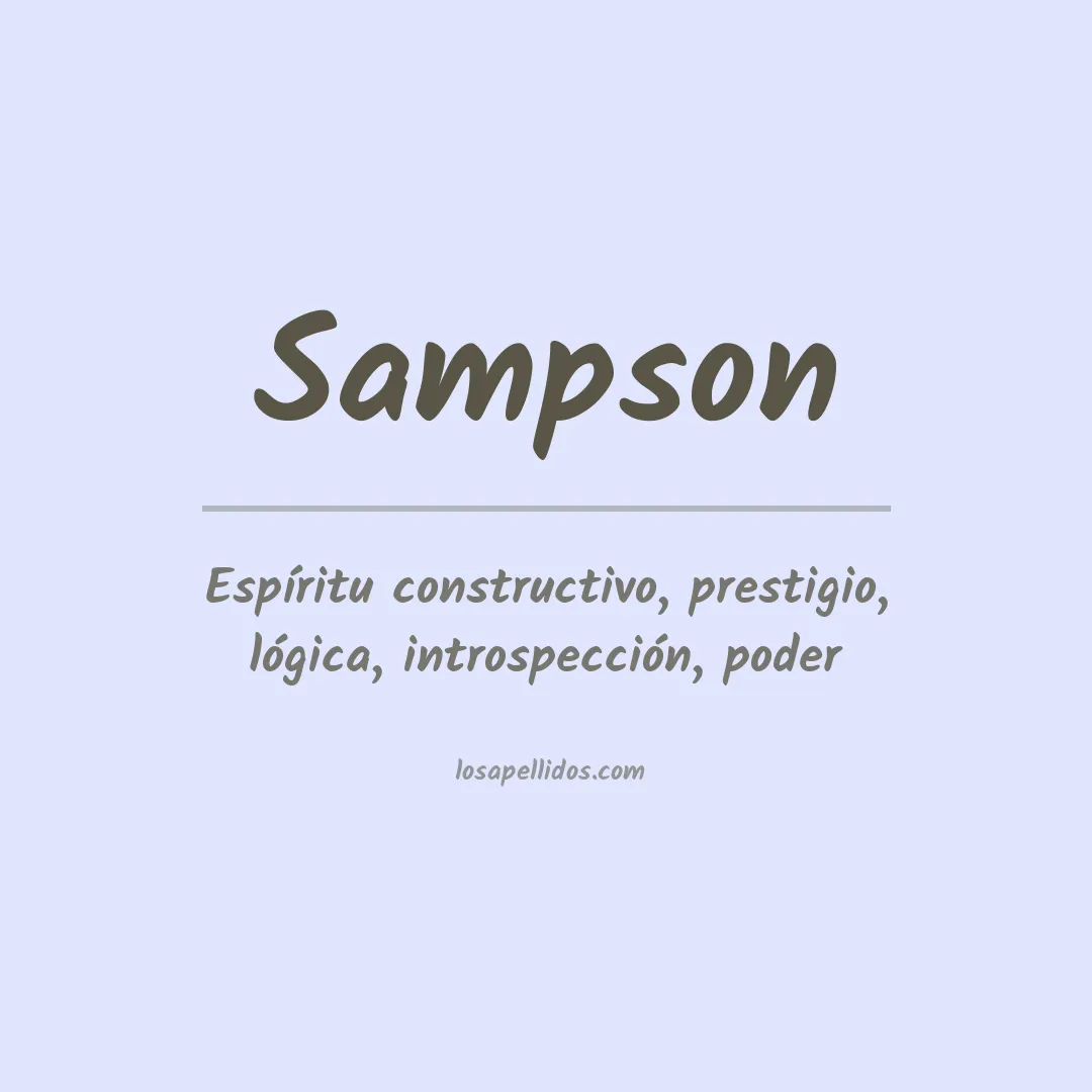Apellido Sampson