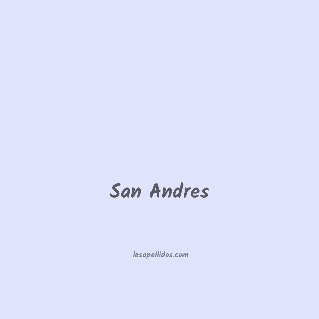 San andres en chino