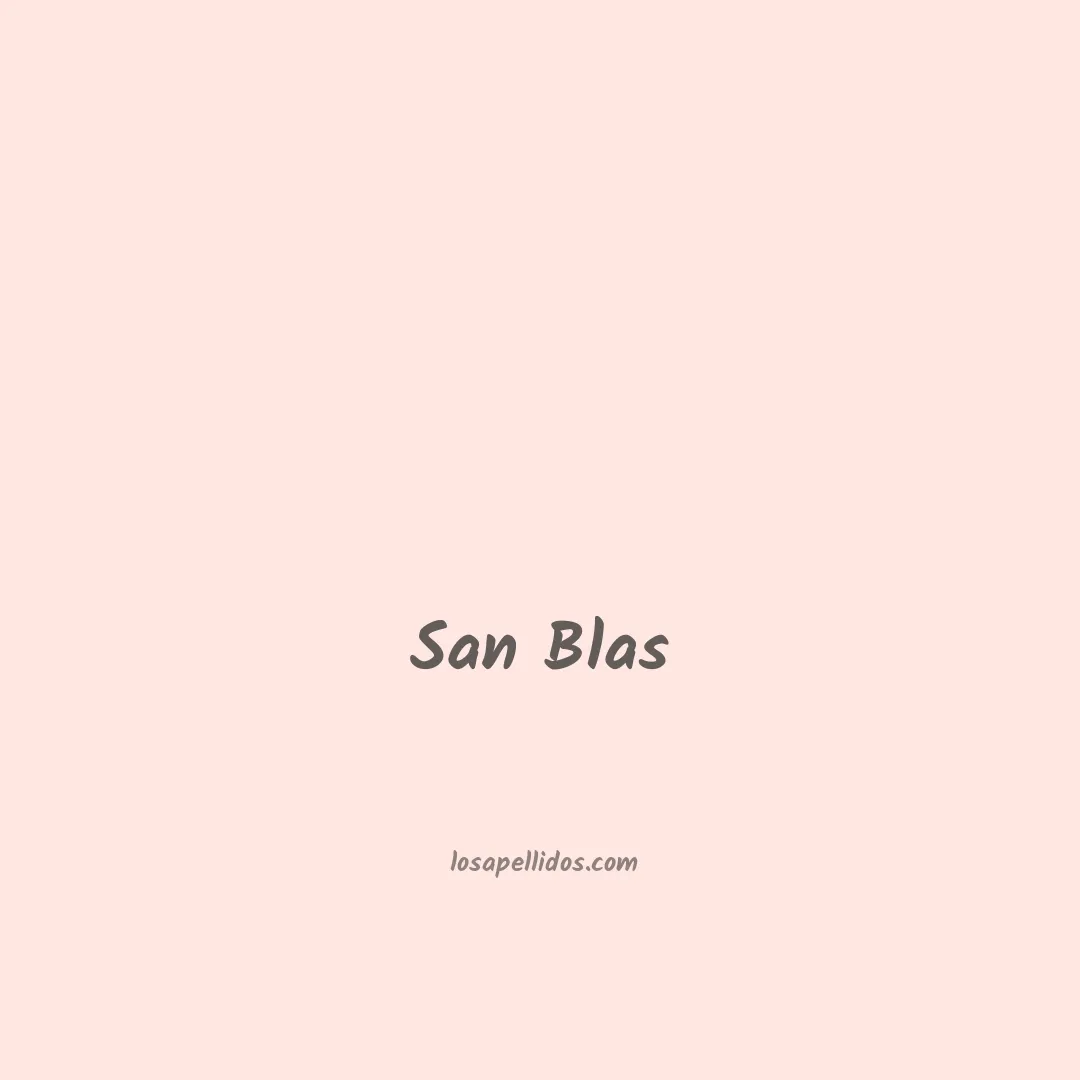San blas en chino