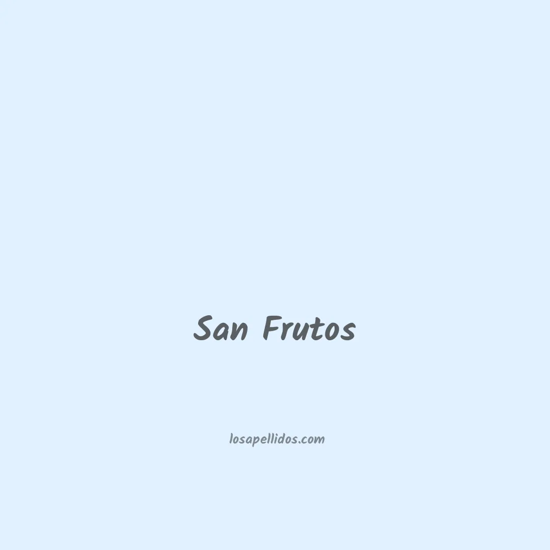 San frutos en chino