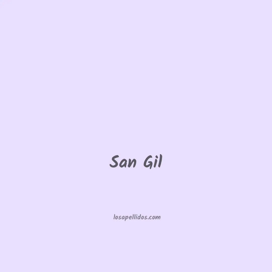 San gil en chino