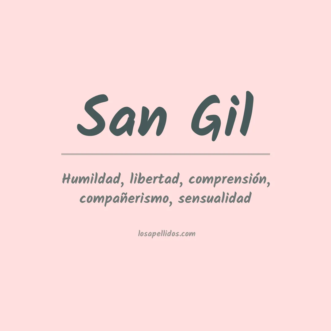Apellido San gil