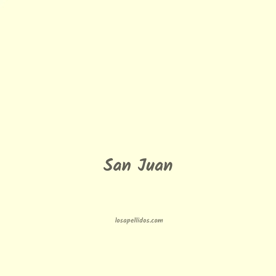 San juan en chino