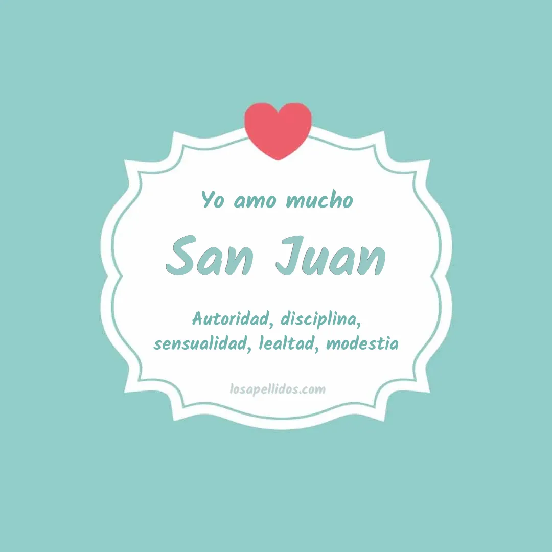 Yo amo mucho San juan