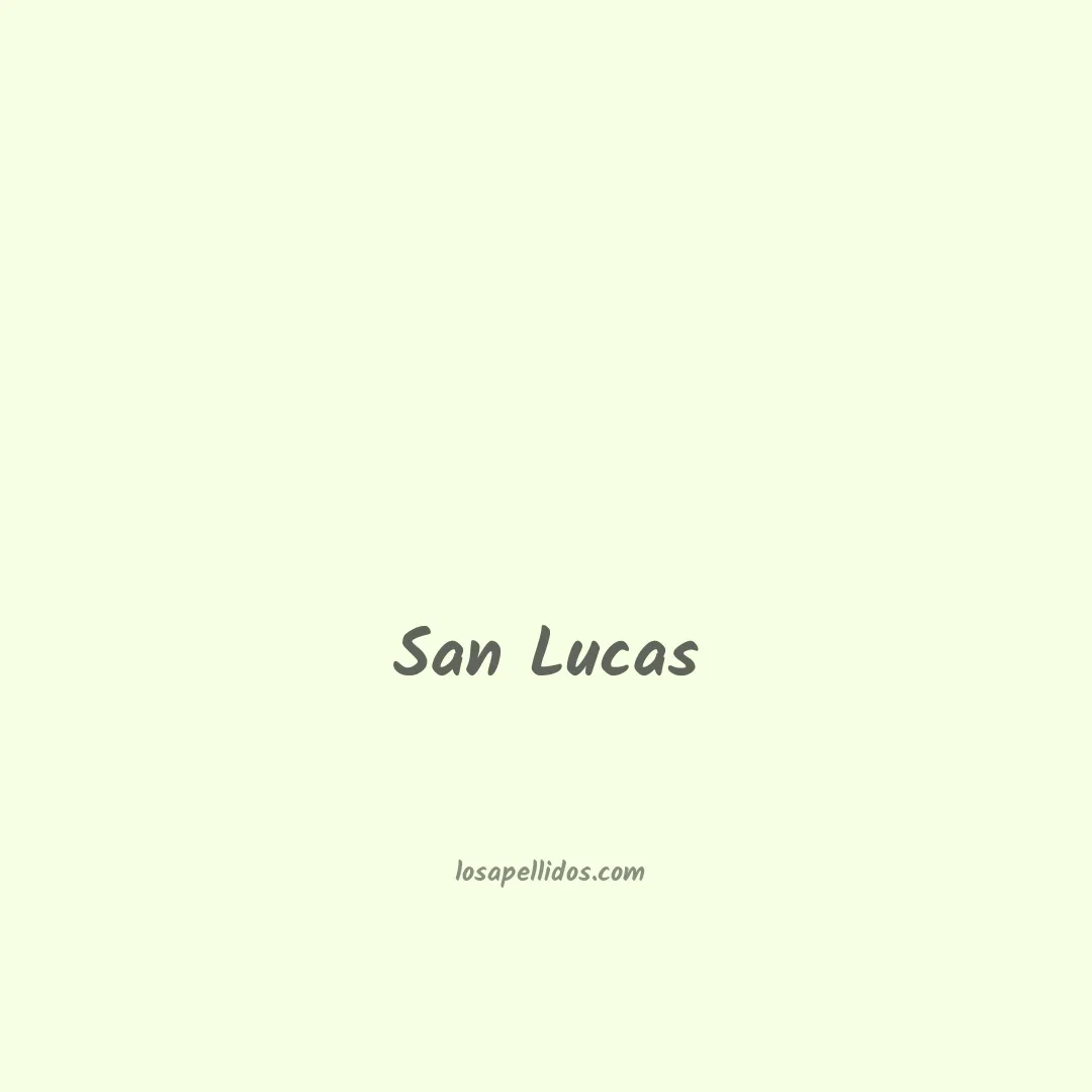 San lucas en chino