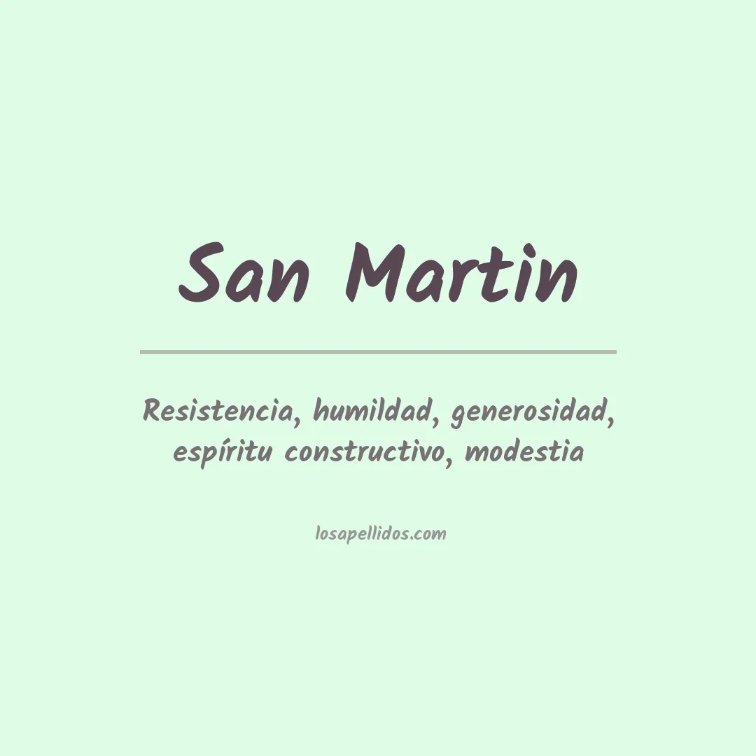 Apellido San martin