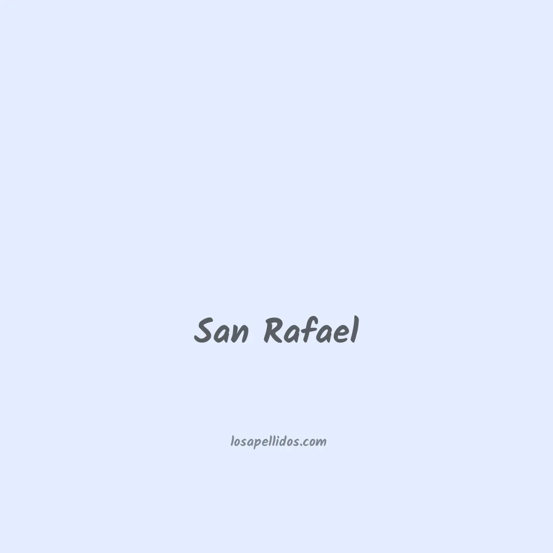 San rafael en chino
