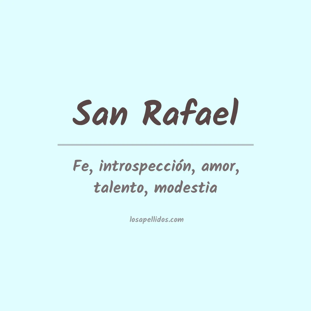 Apellido San rafael
