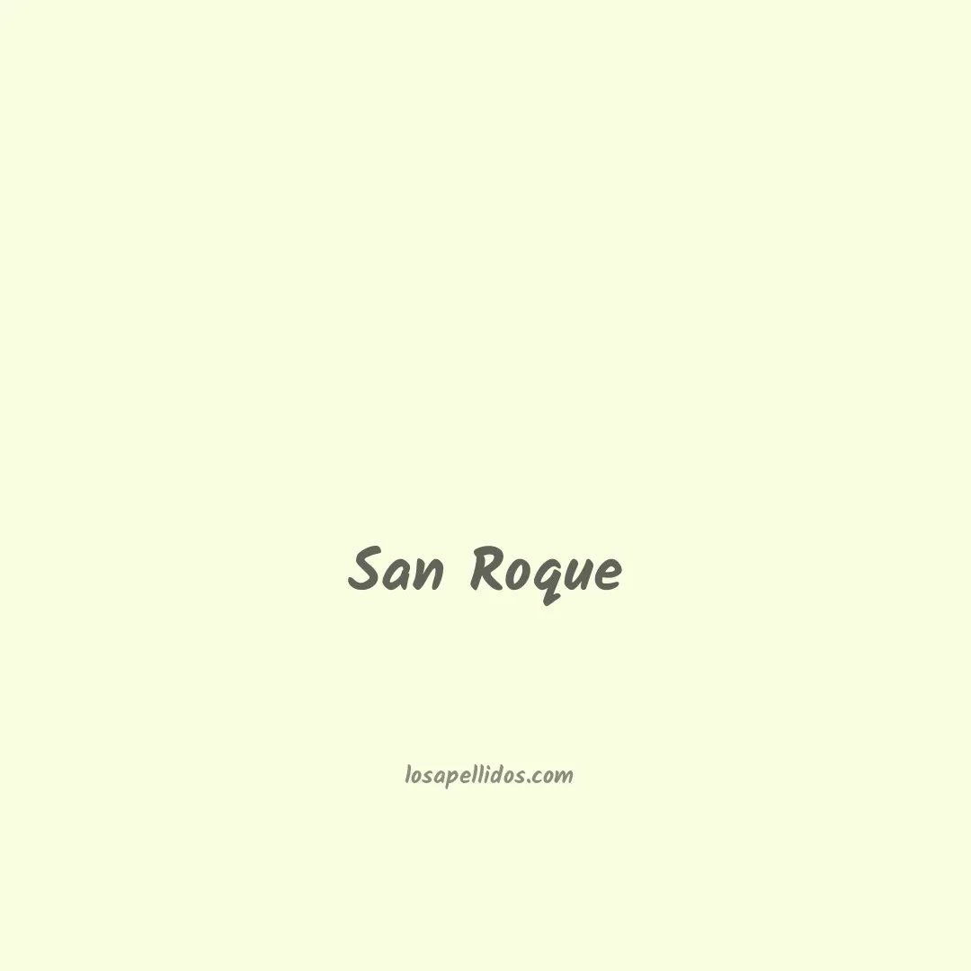 San roque en chino