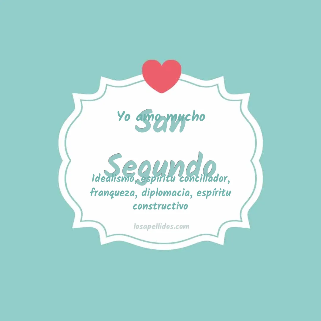Yo amo mucho San segundo
