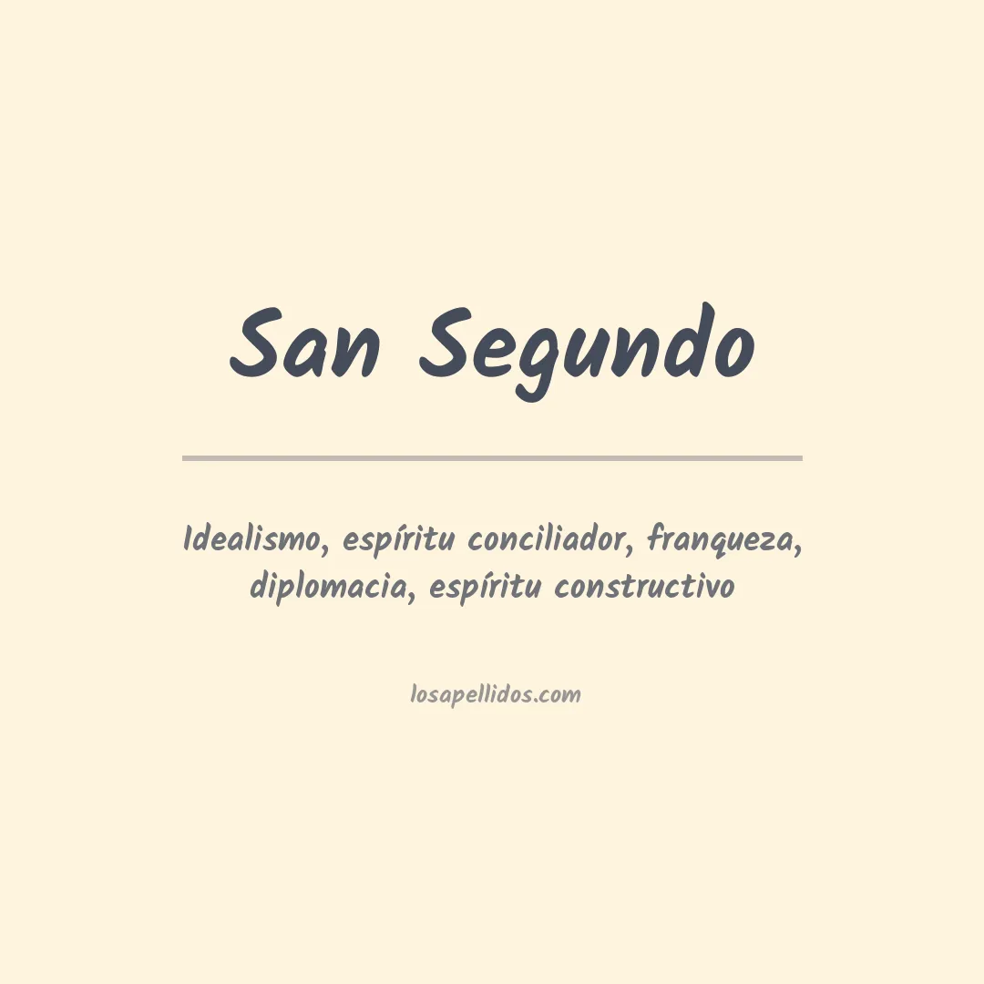 Apellido San segundo