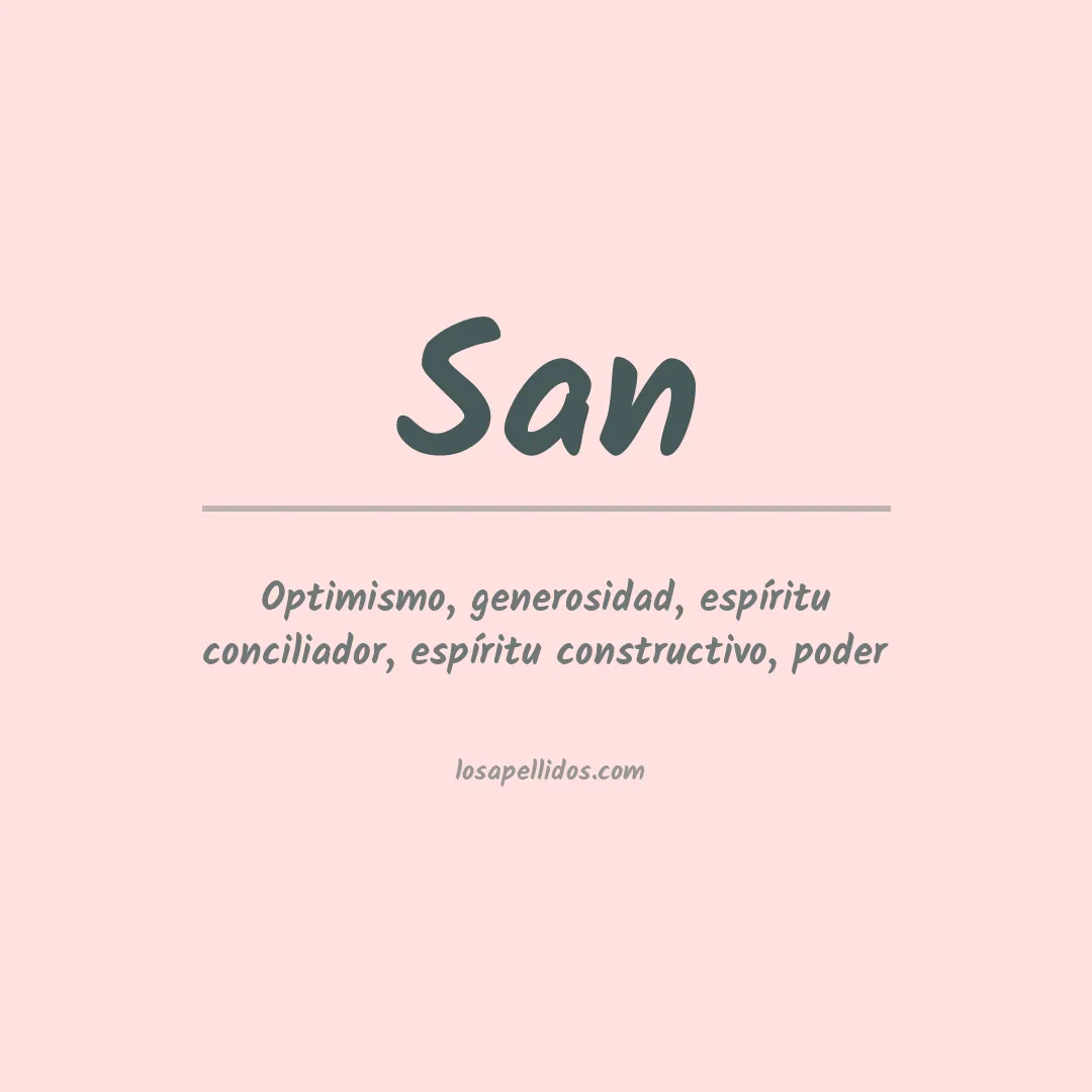 Apellido San