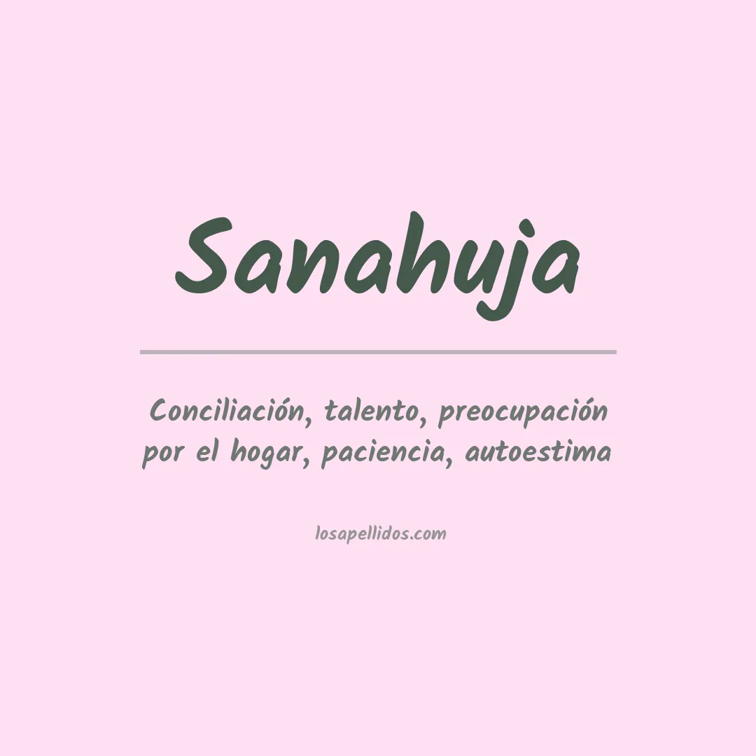 Apellido Sanahuja