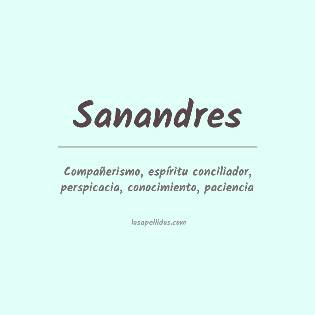 Apellido Sanandres
