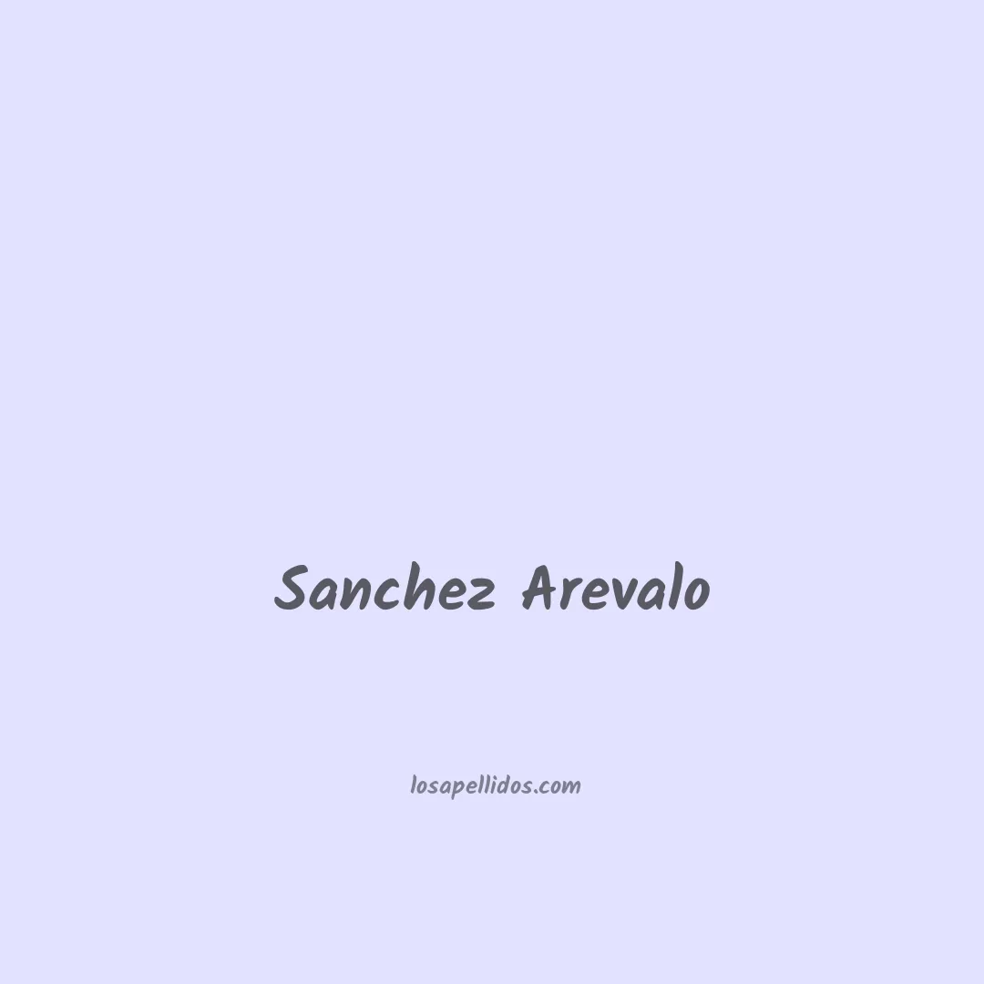Sanchez arevalo en chino