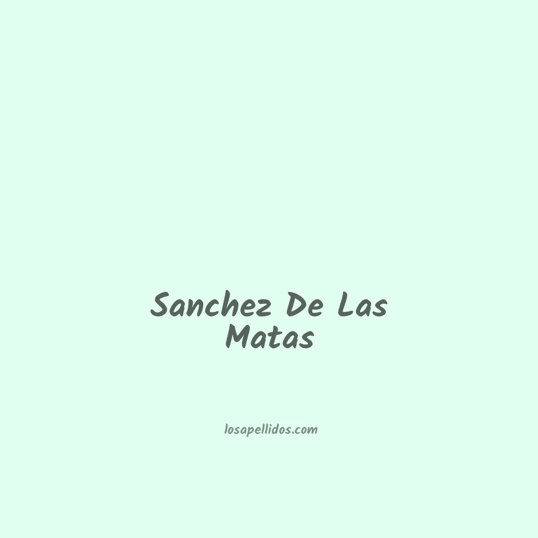 Sanchez de las matas en chino