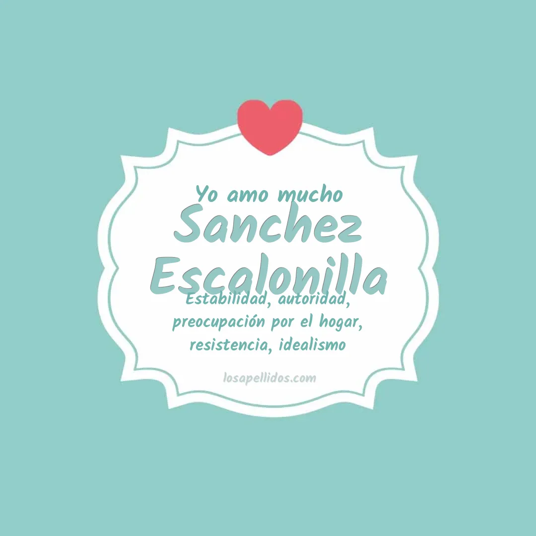 Yo amo mucho Sanchez escalonilla
