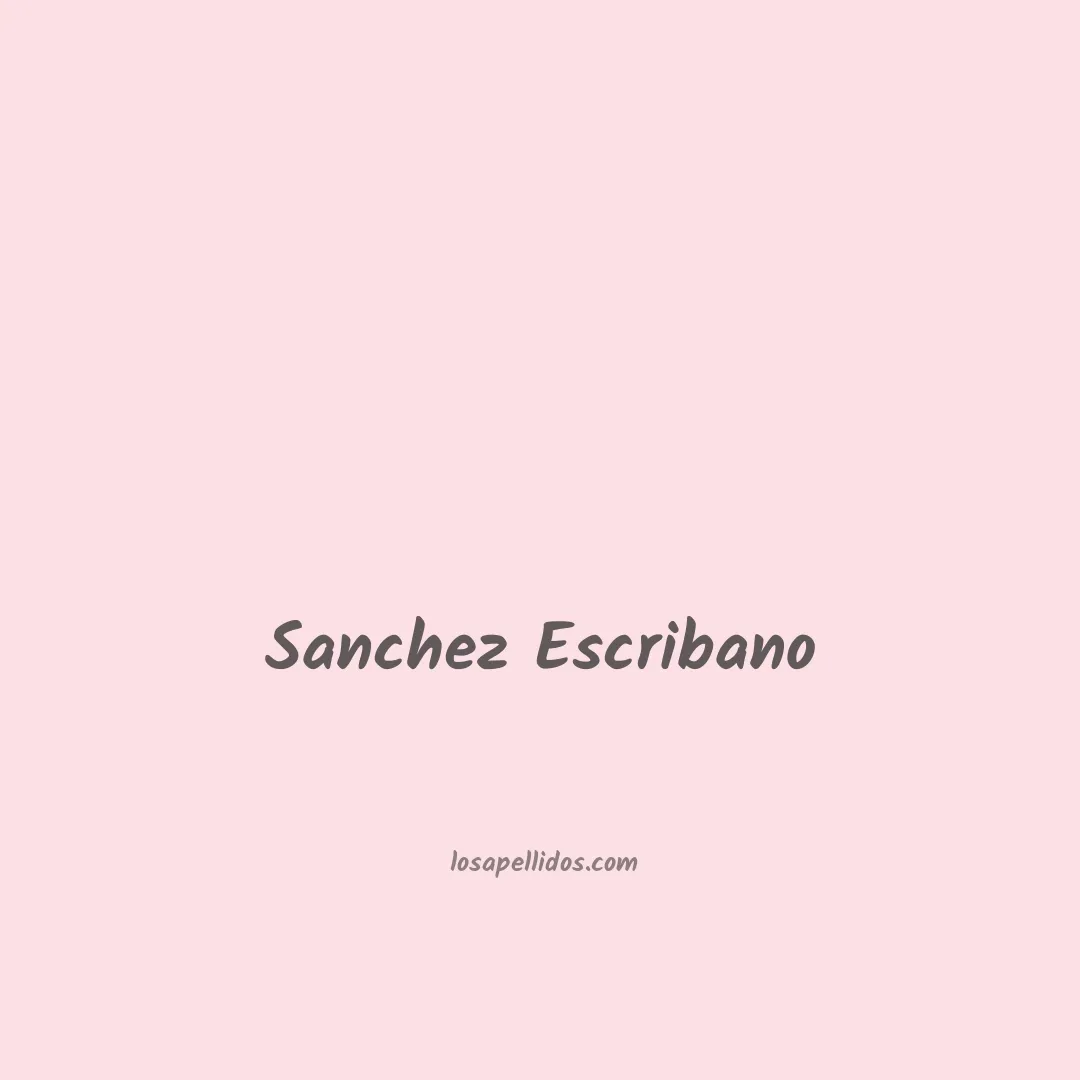 Sanchez escribano en chino