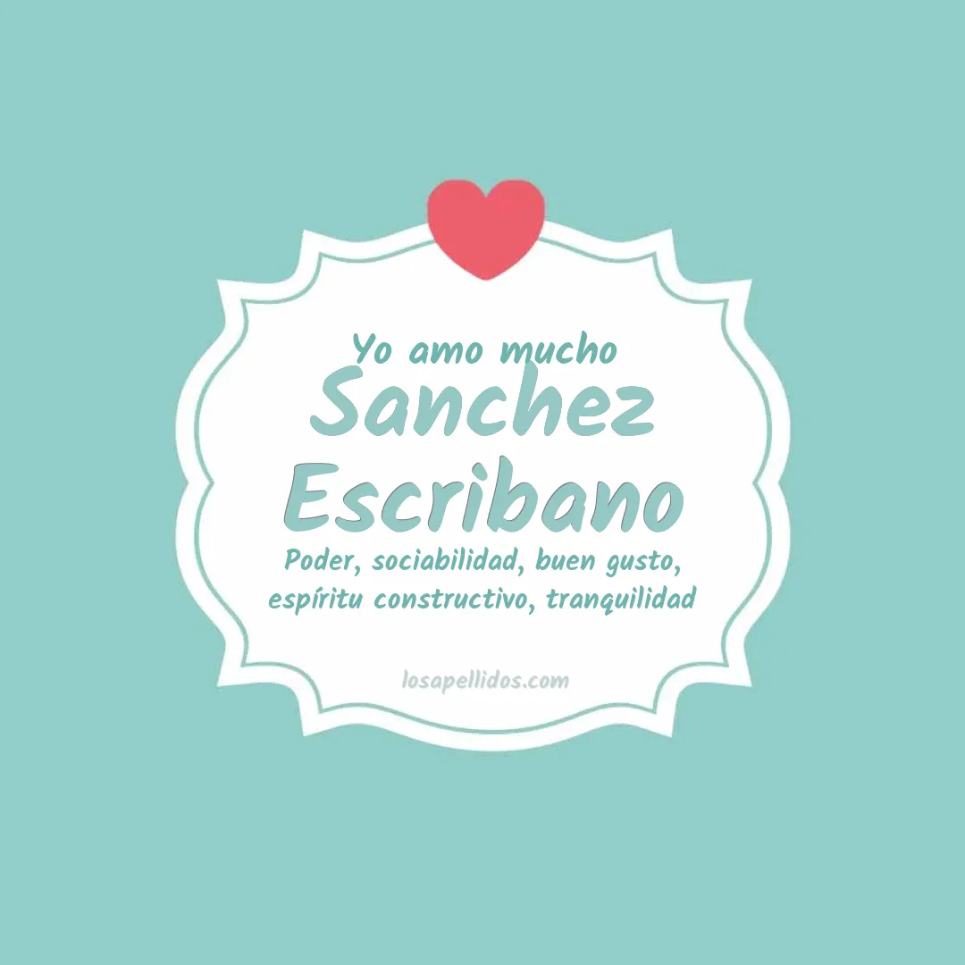 Yo amo mucho Sanchez escribano