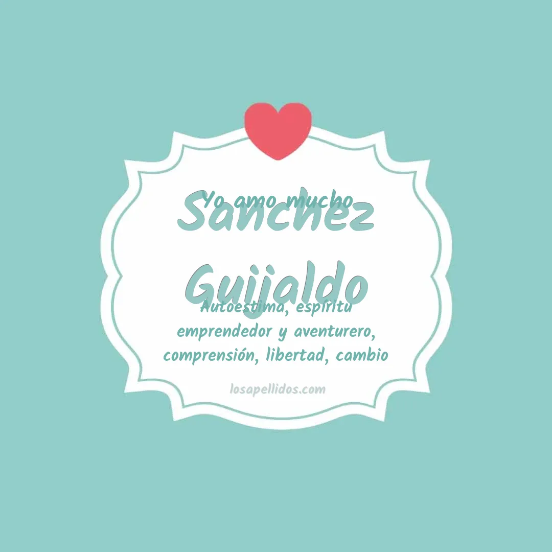 Yo amo mucho Sanchez guijaldo