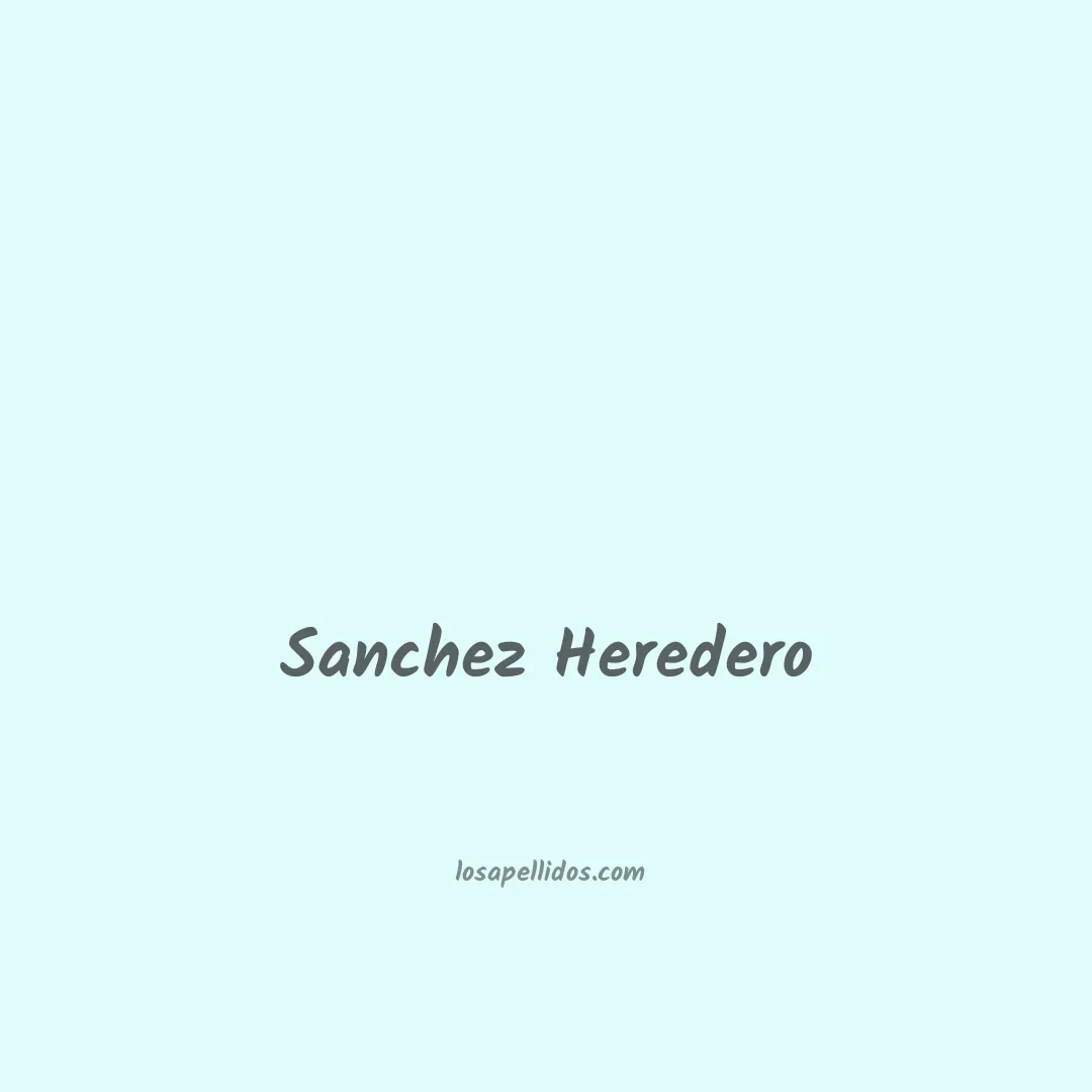 Sanchez heredero en chino