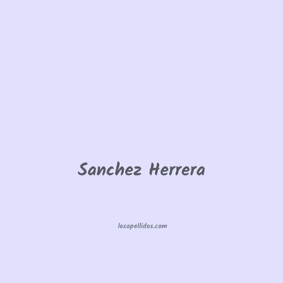 Sanchez herrera en chino