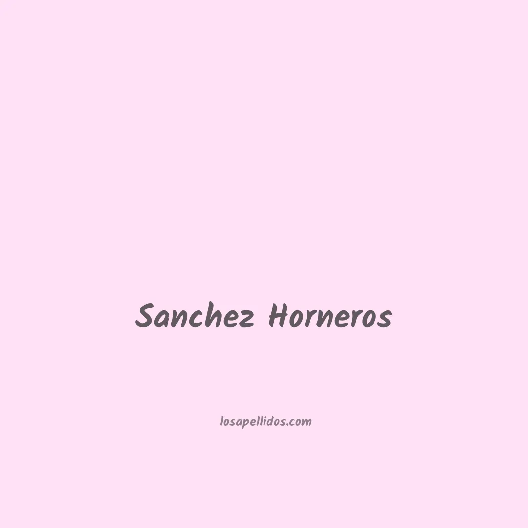 Sanchez horneros en chino