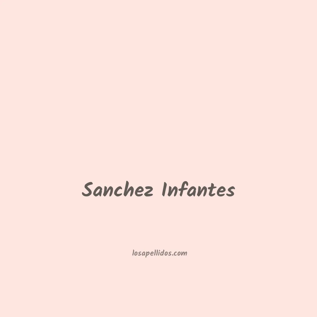 Sanchez infantes en chino