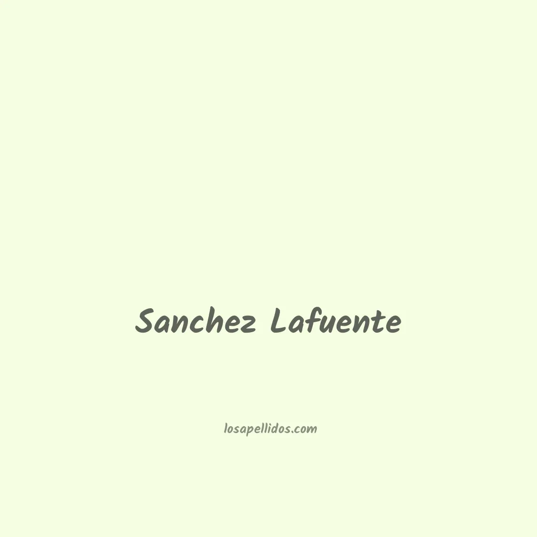 Sanchez lafuente en chino