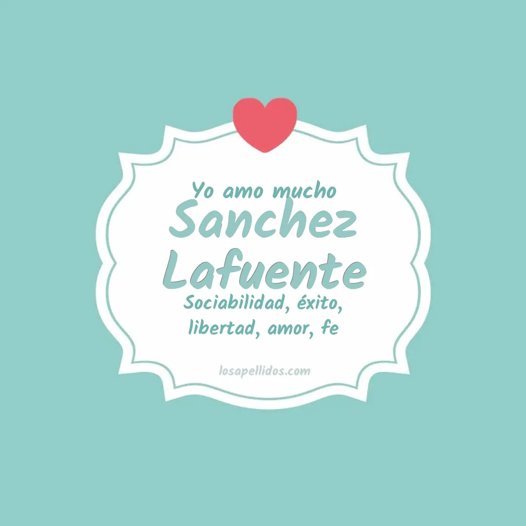 Yo amo mucho Sanchez lafuente
