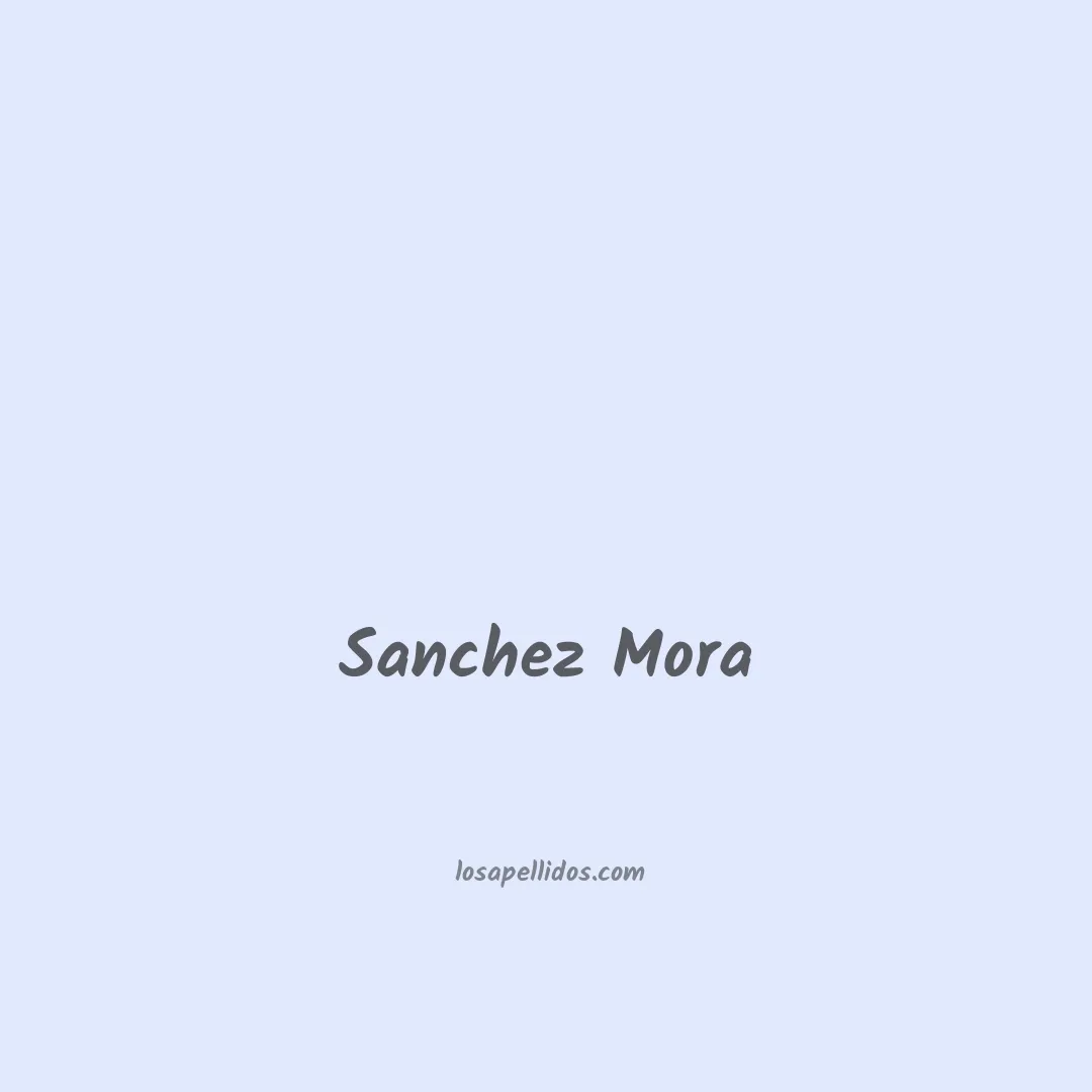Sanchez mora en chino